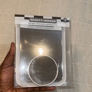 Vanity Mirror with LED Lights - White